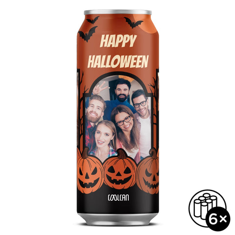 Dárek na Halloween (pivo s vlastní fotkou)