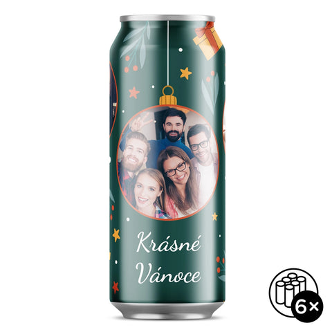 Pivo s vánočním potiskem