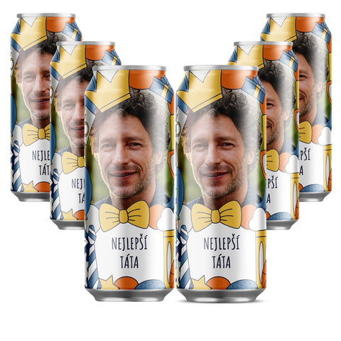 Pivo ke dni otců v plechovce s vlastním potiskem