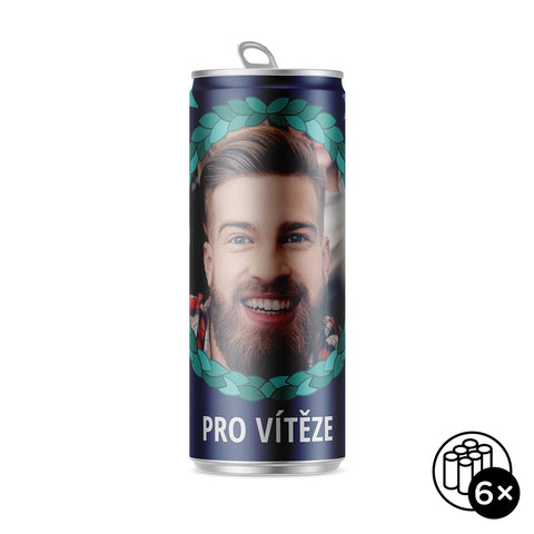 Energy drink pro vítěze s vlastním potiskem