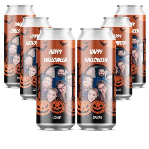 Dárek na Halloween (pivo s vlastní fotkou)