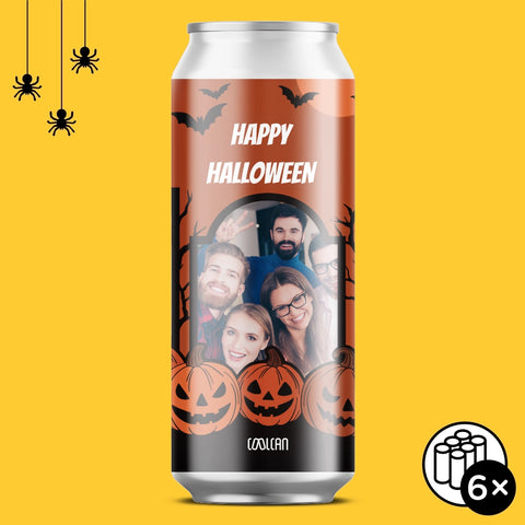 Dárek na Halloween (pivo s vlastní fotkou)